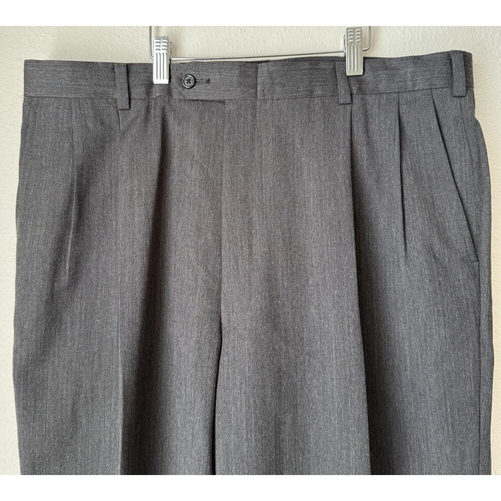 Burberry London 2-Piece Suit‎ 43L 36x40 Gray Pinstriped 100% Wool Made USA - Picture 8 of 16